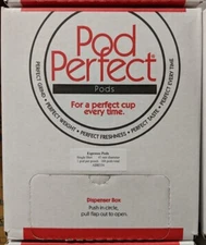 160 PodPerfect Espresso Pods ESE 7 gram 45 mm w/ LAV* - 1 Pod per Pouch
