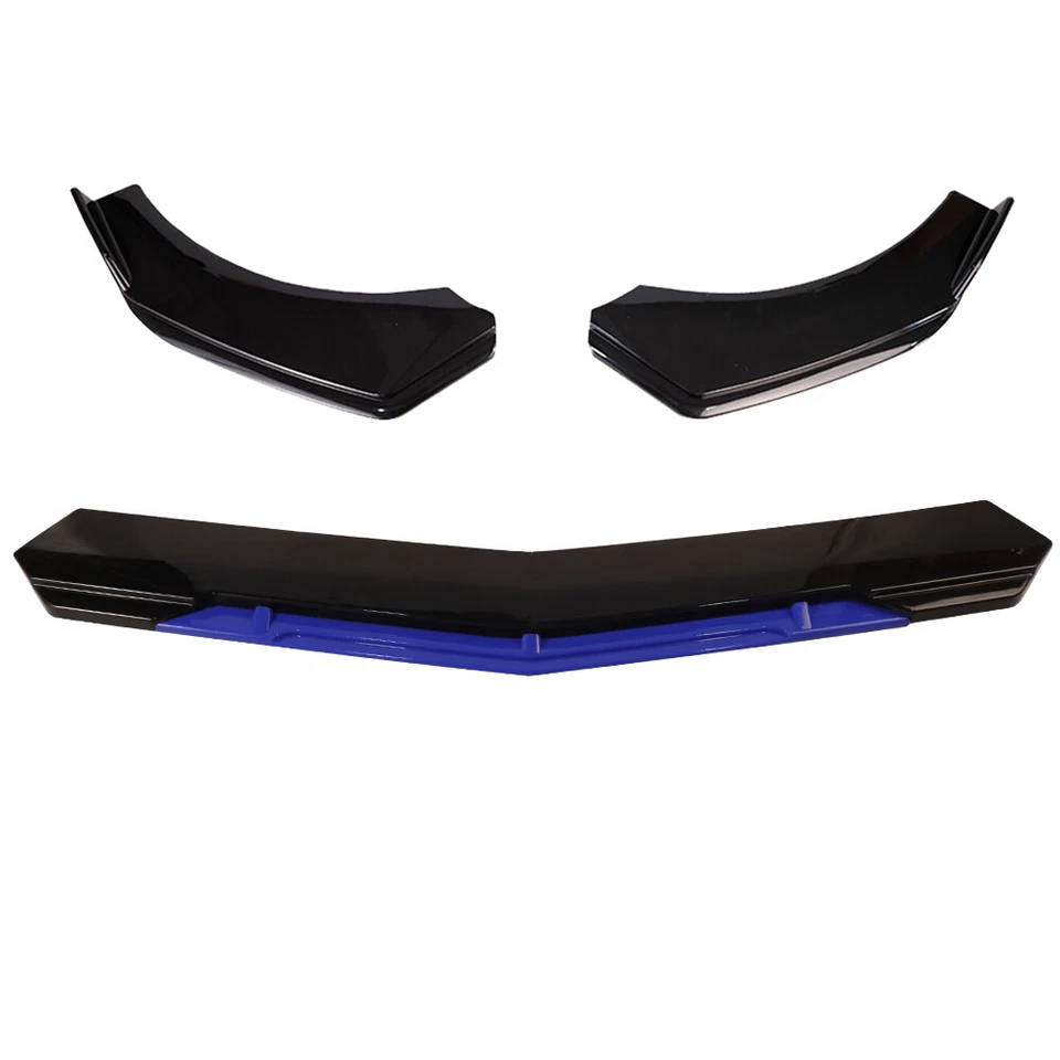 Front Bumper Lip Side Skirt Rear Bumper Lip Strut Rods  Black Blue For Lincoln - Image 4 of 4