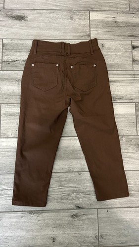 Indigo Poppy Girl's Brown Stretch Skinny Pants Size 4P Gently Used- GUC - Picture 2 of 15