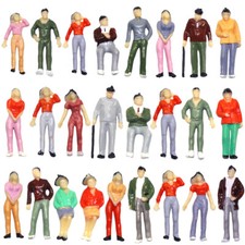 100pcs Model Trains 1:43 Scale Painted Colorful Figures O Scale People P43