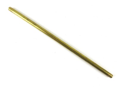 10mm x 12'' Solid Brass Rod Bar Stock w/ 1/8'' NPT Threaded Ends