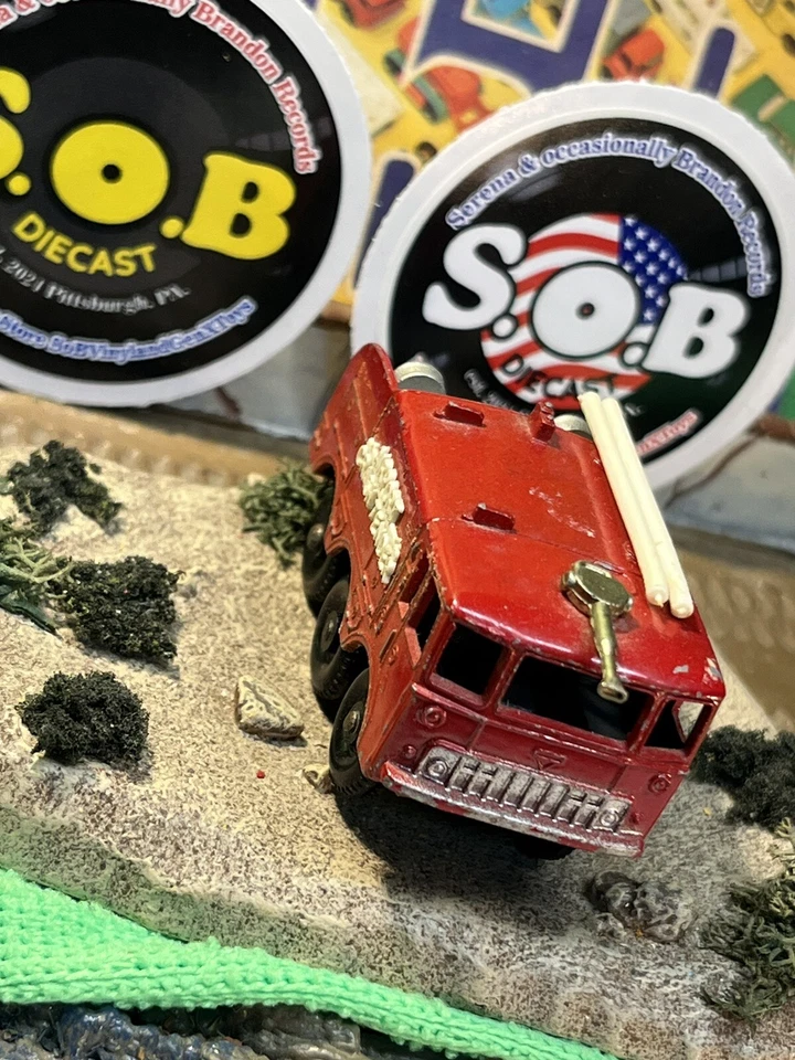 Lesney 1960 Foamite Crash Tender Nº 63 Aeropuerto Bomberos Rojo Diecast Excelente Estado Foto 4 de 4