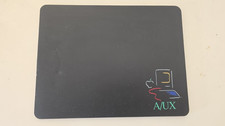 Vintage Apple A/UX Computer Mouse Pad Large Black 11 x9
