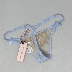 Agent Provocateur Lindie Baby Blue Sand Thong AP2 Small NWT $160