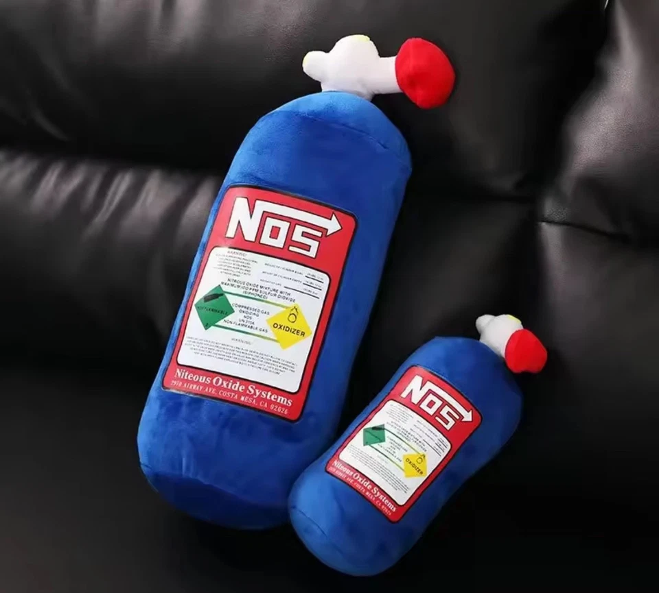 NOS Nitrous Oxide inspired Bottle New Plush Toys Pillow Stuffed Soft - Image 2 of 2