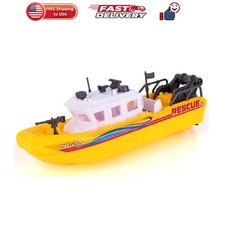 Aquatic Rescue Vessel, Battery Operated Toy Boat for Kids, Floats in Water, F...