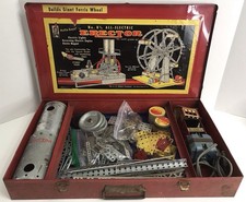 Vintage AC Gilbert No 8 1/2 FERRIS WHEEL Erector Set Working Motor Parts J READ 