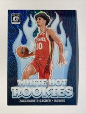 2024 Optic Basketball White Hot Rookies Purple Shimmer Zaccharie Risacher Hawks