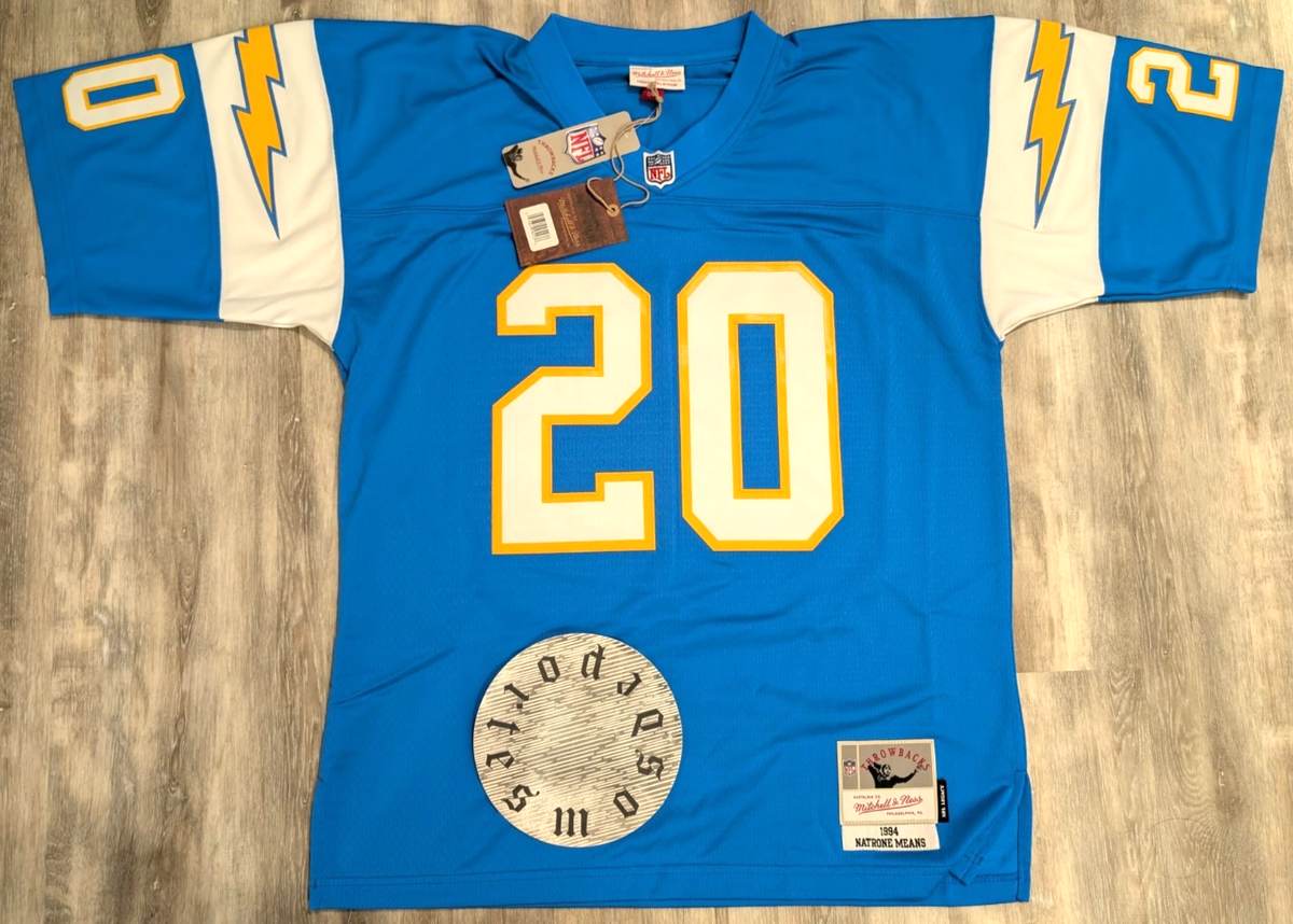 NWT Natrone Means San Diego Chargers 1994 Mitchell & Ness NFL