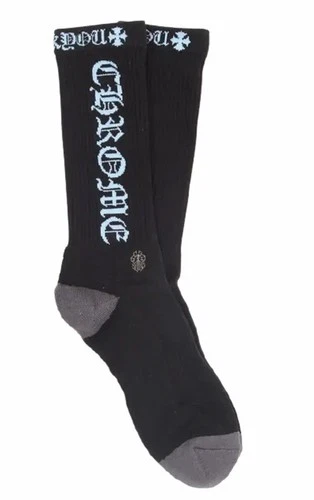 Chrome Hearts Socks Black and White Brand New 1 pair