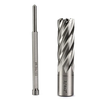Annular Cutter 3/4 inch Cutting Diameter 2 inch Depth of Cut,3/4 inch Weldon ...