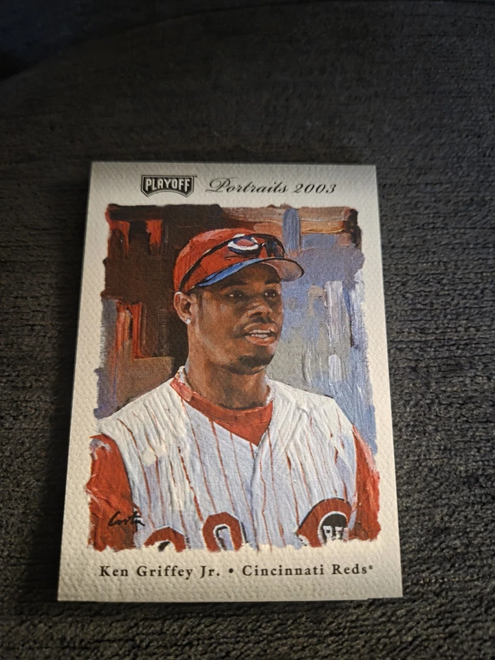  2003 Playoff Portraits Materials Ken Griffey Jr Silver # 50/50 WOW! - Image 2 of 2