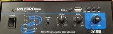 Pyle Pro PCAU44 Mini 120 Watt x 2 Stereo Power Amplifier w/ USB Input Powers On