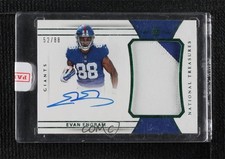 2017 National Treasures Green Jersey Number 52/88 Evan Engram Patch Auto 7fb