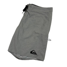 Quiksilver Mens Board Shorts 42 Gray Swim Trunks Surf Swimwear Beach Y2K Surf