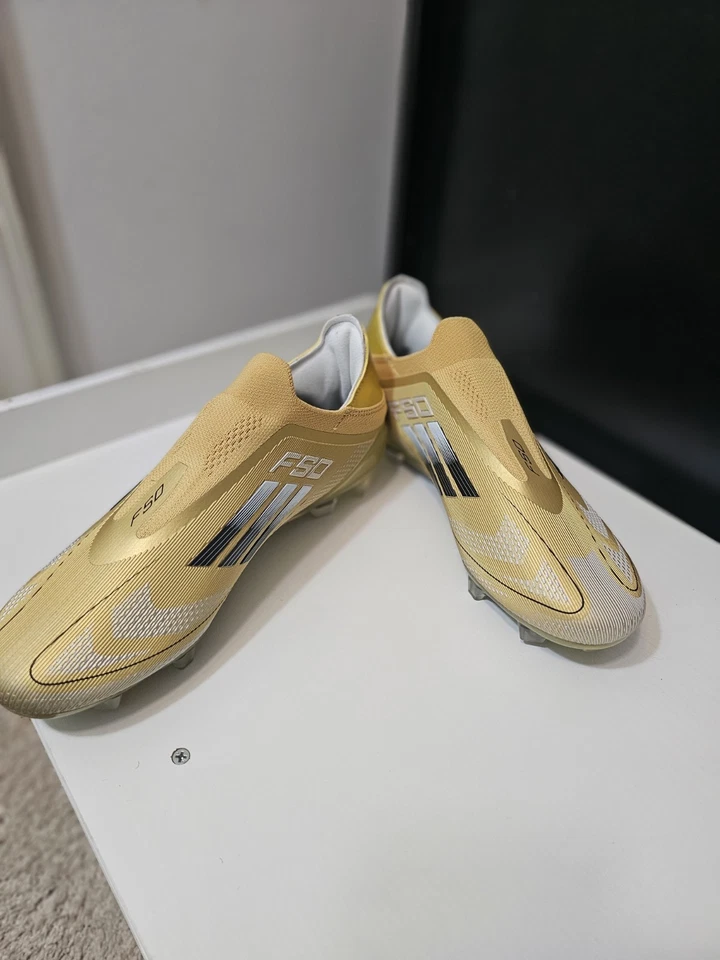 Мужские футбольные бутсы adidas F50 Elite FG размер 10,5 золотистый цвет - Изображение 3 из 4