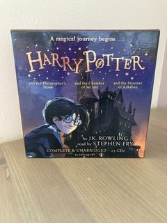 Harry Potter Audio Books 1 3 Complete & Unabridged 25 CD Box Set Stephen Fry