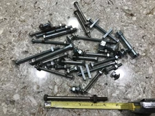 Bolts with Nuts - Various Lengths and Sizes - Longest is 5" Long