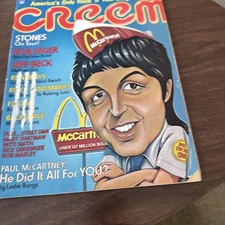Creem Magazine : August 1976 McCartney Cover 82 Pages Great Features Pix Nice!