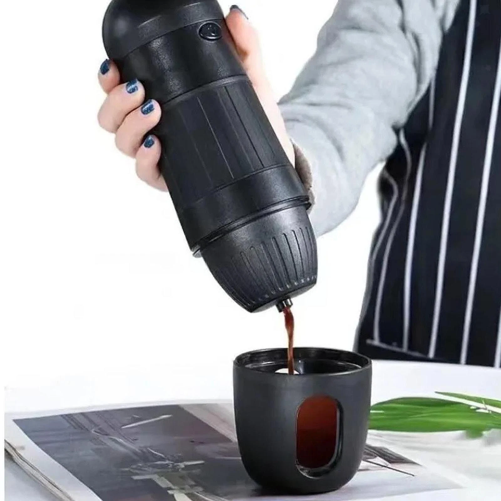 Black Portable Electric Espresso Machine Accessory Portable coffee maker for