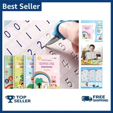 Colorful Reusable Handwriting Practice Books for Preschoolers aged 3-5 with Pen