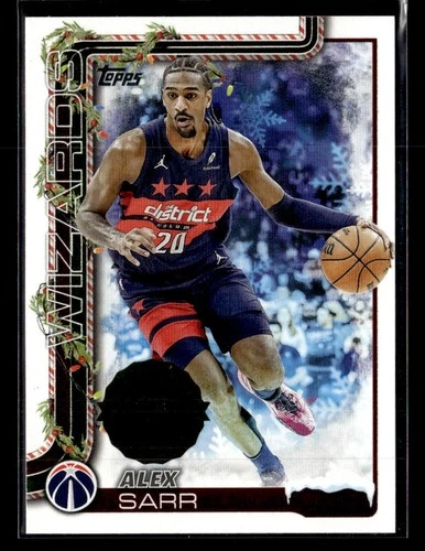 2025-26 Topps Holiday #SSV-GA Alex Sarr SSP Photo Variations card