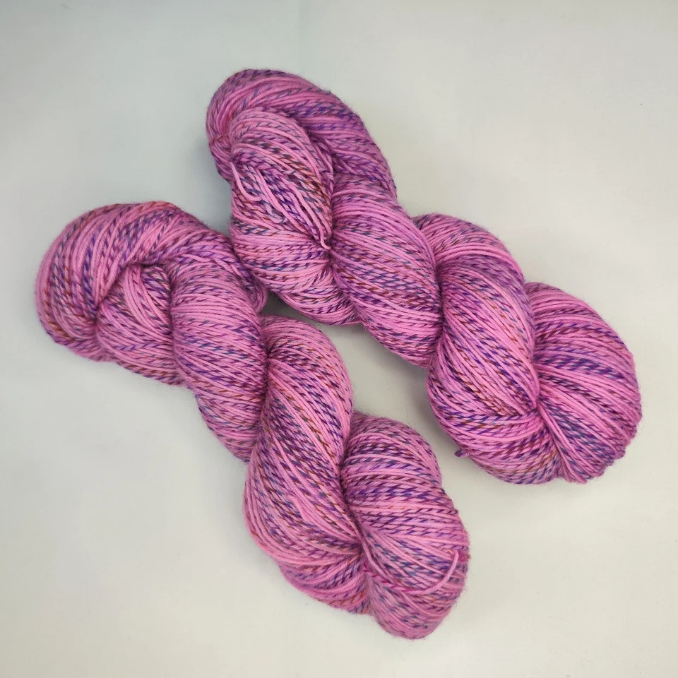 Handgefärbte Sockenwolle EFFEKTGARN 75 % Schurwolle 25 % Nylon Pink Carnival - Bild 4 von 4