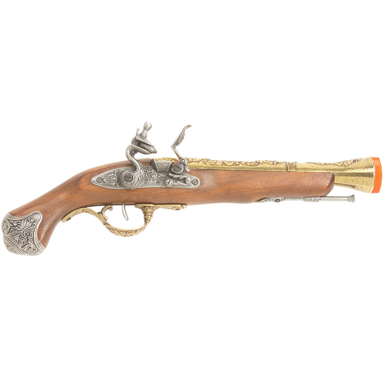 Denix 18TH Century Antique Brass Trim English Flintlock Non-Firing Replica