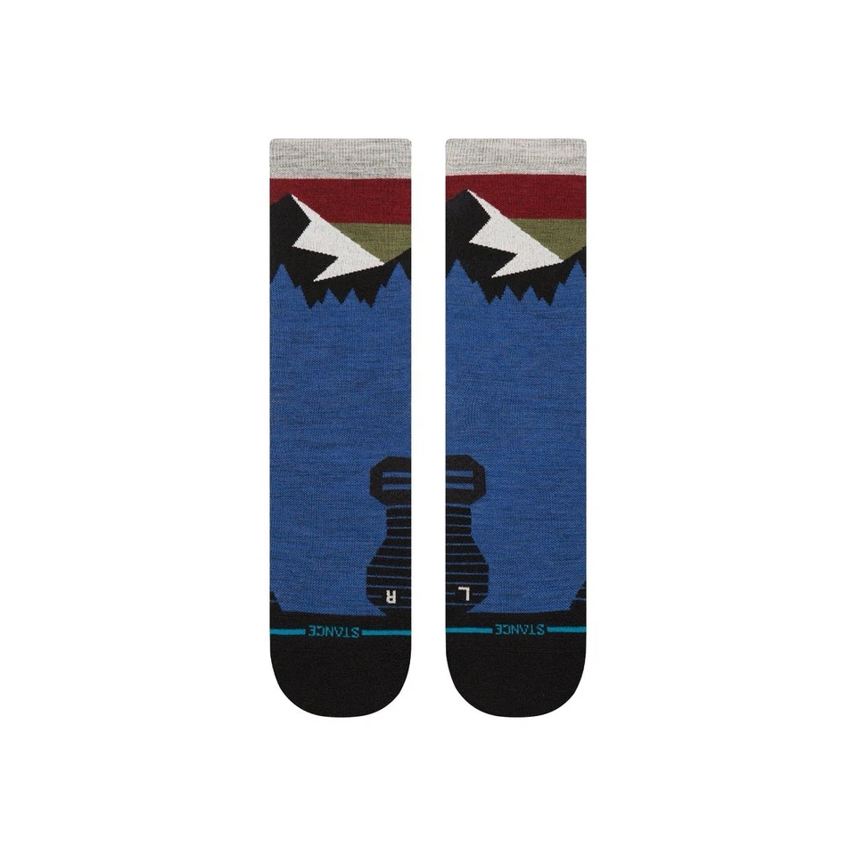 Calcetines Stance Freshtek Performance Lana Ligera Crew Azul Cobalto Unisex Talla Grande Foto 2 de 2