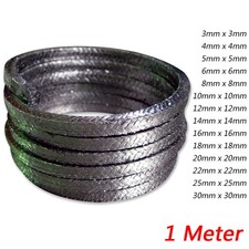 Square Gland Packing Graphite Seal Cord Rope for Pump Shaft Stem 3x3mm ~ 30x30mm