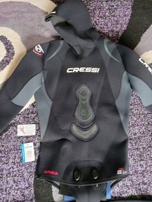 CRESSI Apnea 5 mm Neoprene Full Wetsuit Water Suit Black Men's Size XXL/6