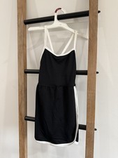 NEW All In Motion Girls' Knit Contrast Trim Dress Black Size XS 4/5 