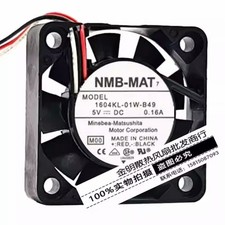 NMB 4010 1604KL-01W-B49 DC 5V 0.16A 4 cm 3-wire DVR cooling fan