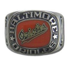 Baltimore Orioles Classic Silvertone MLB Ring