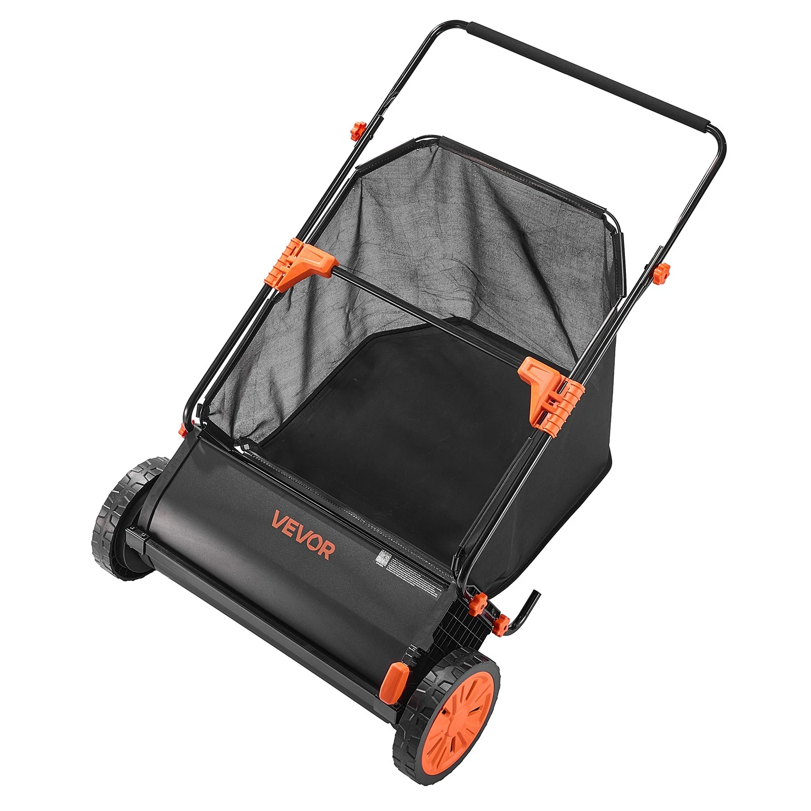 VEVOR Push Lawn Sweeper 26 in Leaf & Grass Collector 7 cu.ft. Hopper Bag Durable - product detail image 12