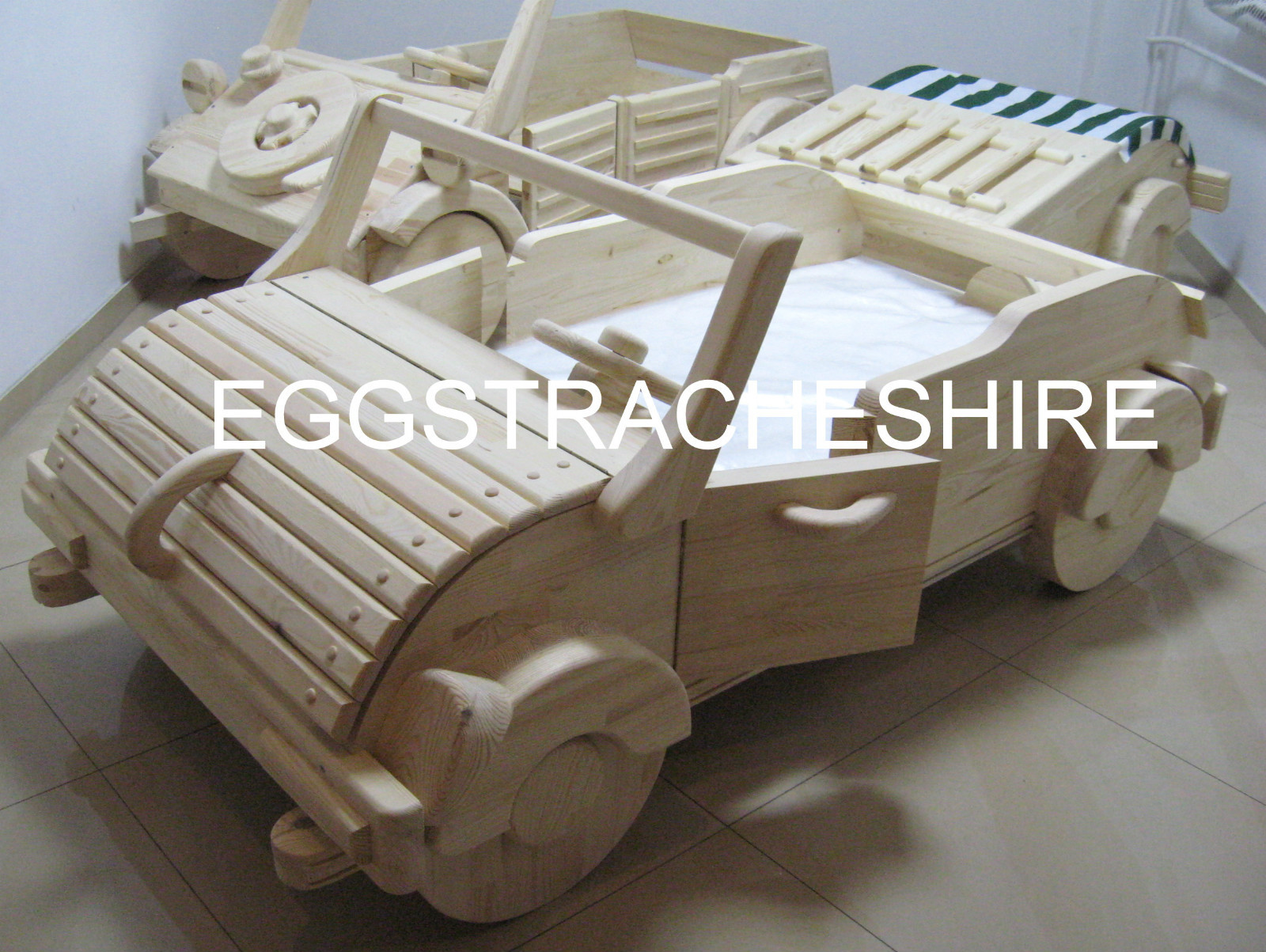 Toddler wooden car bed WITH OUT THE TRAILER , VERY UNIQUE, eBay