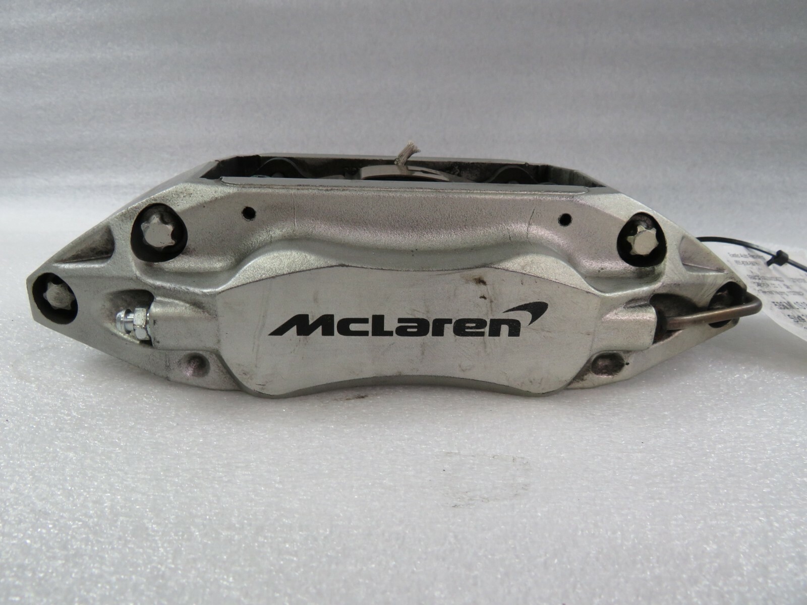 McLaren 570S, RH, Right Rear Silver Brake Caliper, Used, Fire Dmg, P/N 11C0793CP
