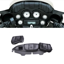 Motorcycle 3Pocket Batwing Faring Windshield Bag Pouch for Harley Touring 96-13