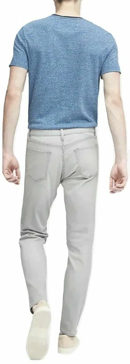 Banana Republic Athletic Tapered Rapid Movement Denim Gray Stone