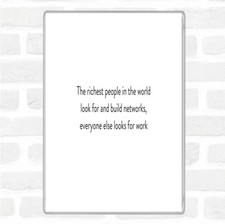 Successful Build Networks Quote Jumbo Fridge Magnet