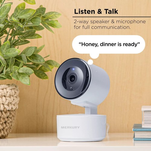 Merkury Smart Auto-Follow Indoor Camera - Requires 2.4 GHz Wi-Fi (MI-CW054)™ - Picture 8 of 10