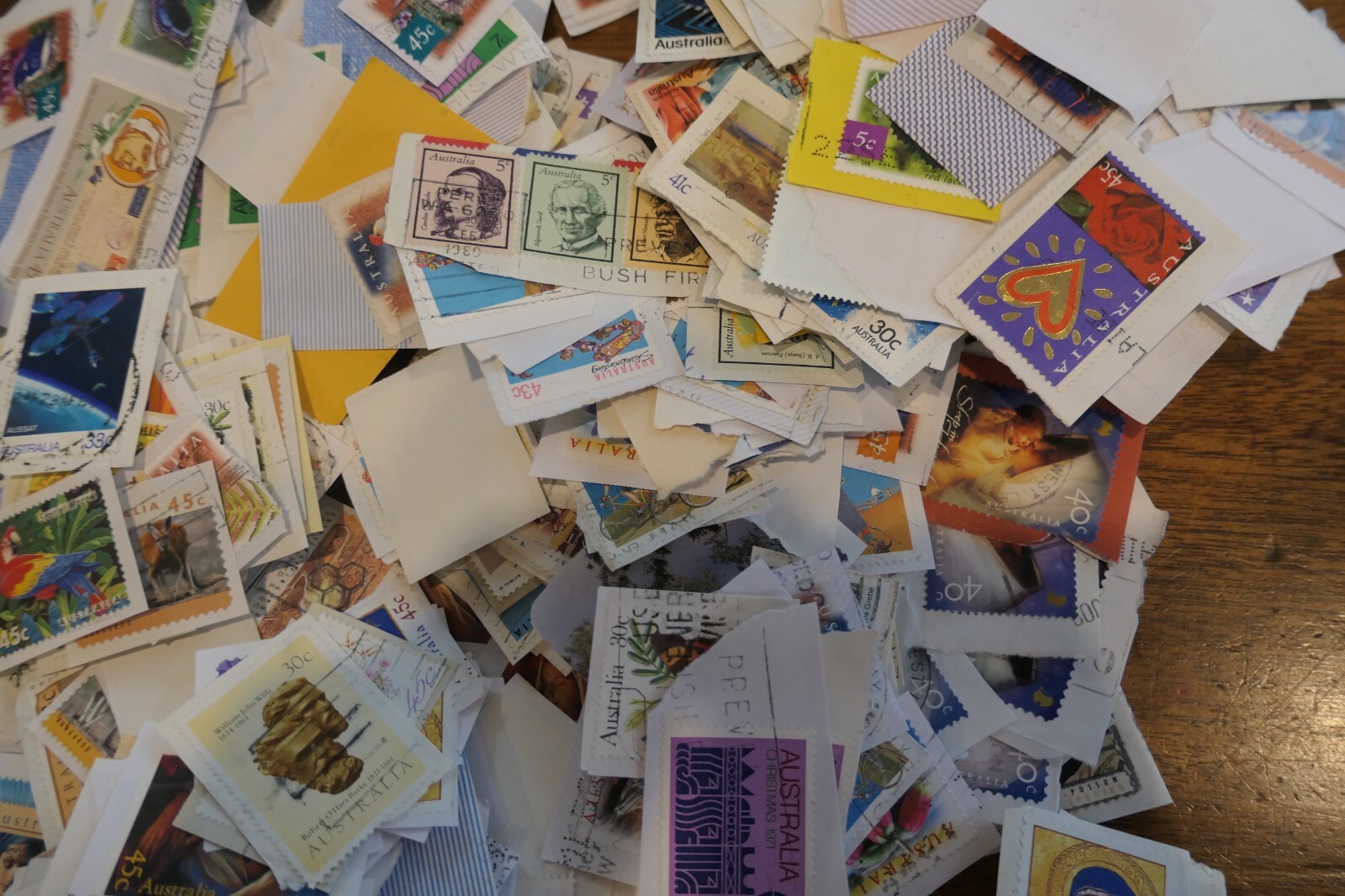 6kg Used Australian Stamps On Paper Bulk (Kiloware) up to 49c eBay