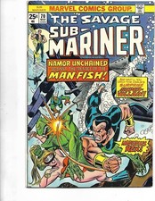 Sub-Mariner #70, 1974, Very Fine/Near Mint, 9.0, Stan Lee era classic, Bronze