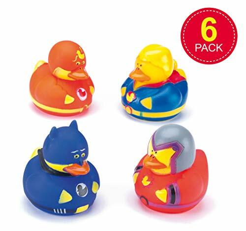 Резиновые уточки-герои для детей, чтобы играть с идеальным наполнителем для мешков для вечеринок.