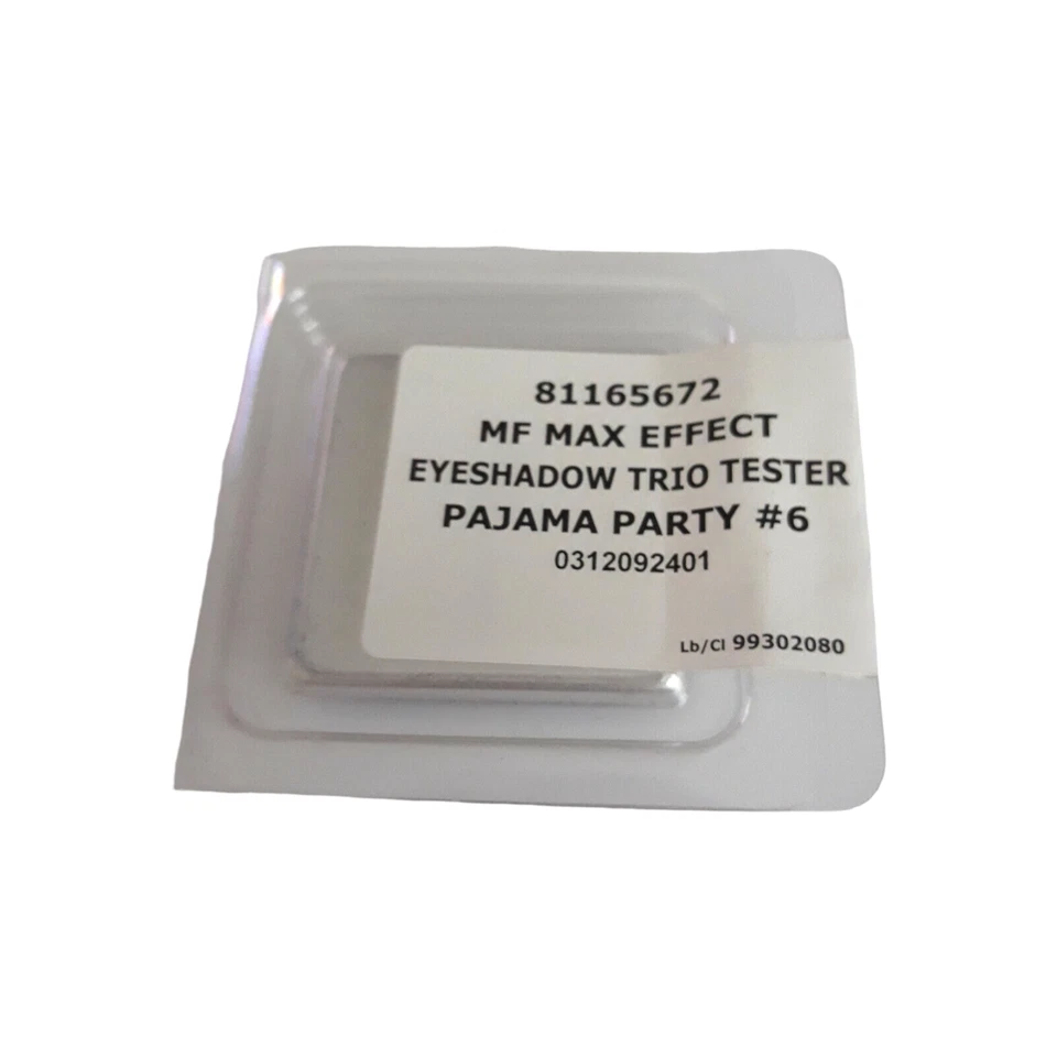 MaxFactor Eyeshadow Trio Tester No6 Pajama Party Cosmetics Make-Up Effect NEW - Image 4 of 4