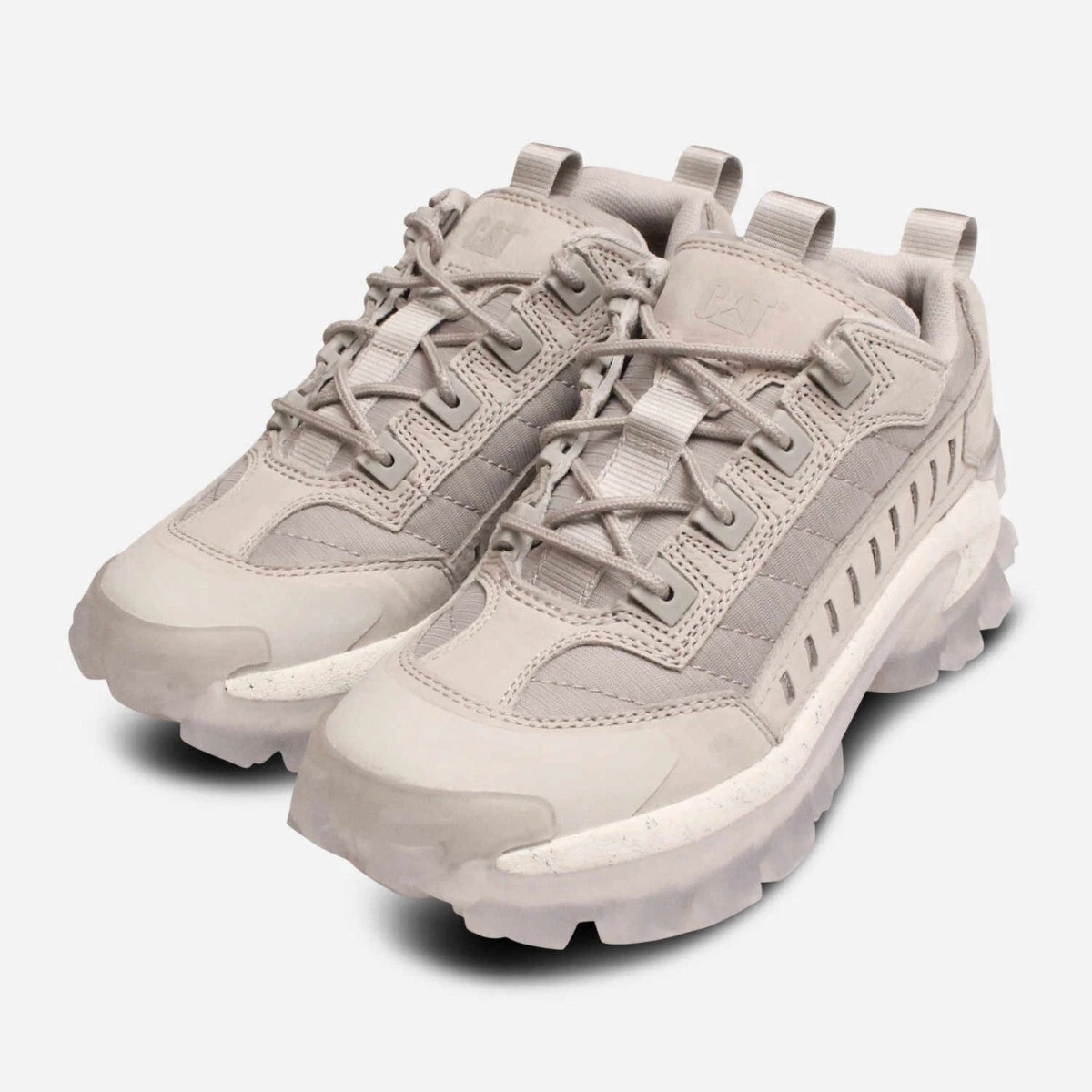 Cat footwear intruder white cheap trainers