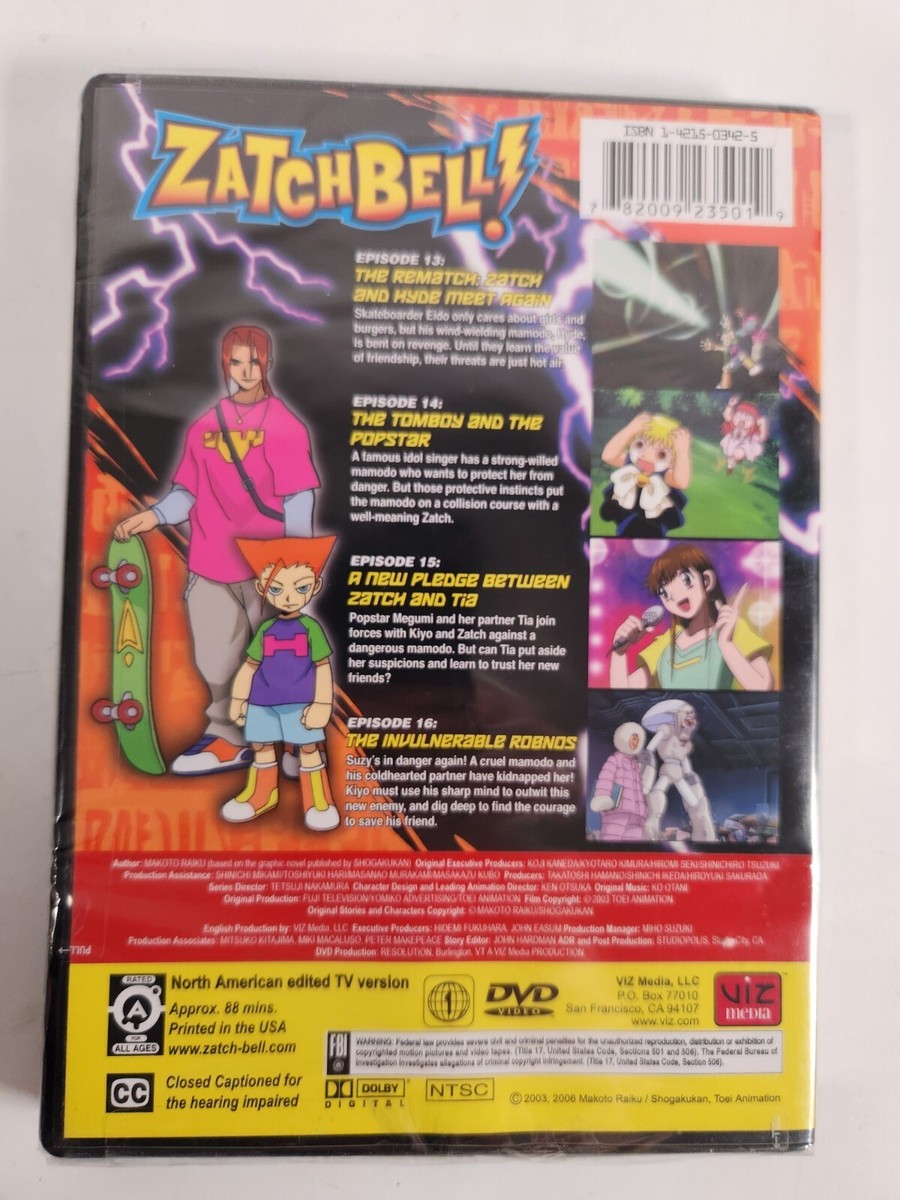 Zatch Bell 4: A New Pledge Between Zatch and Tia (DVD, 2006, Dubbed)