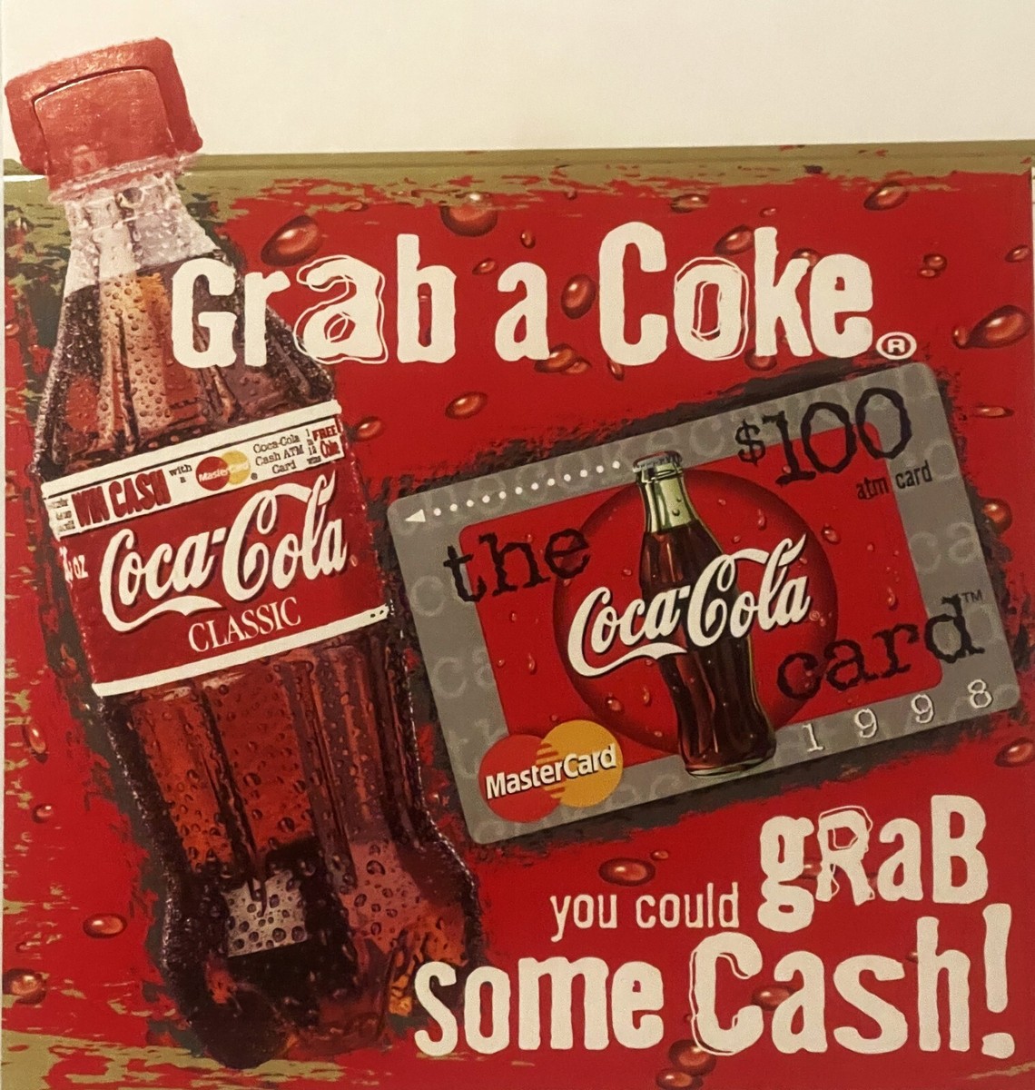 1990’s コカコーラ　ソーダマシーン　看板　プレート　Coke ディスプレイ Rare Vintage 1990s Coke Coca Cola Soda Advertising Store