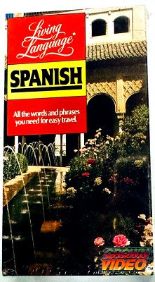 Living Language Spanish NEW All the Words & Phrases You Need for Easy Travel VHS