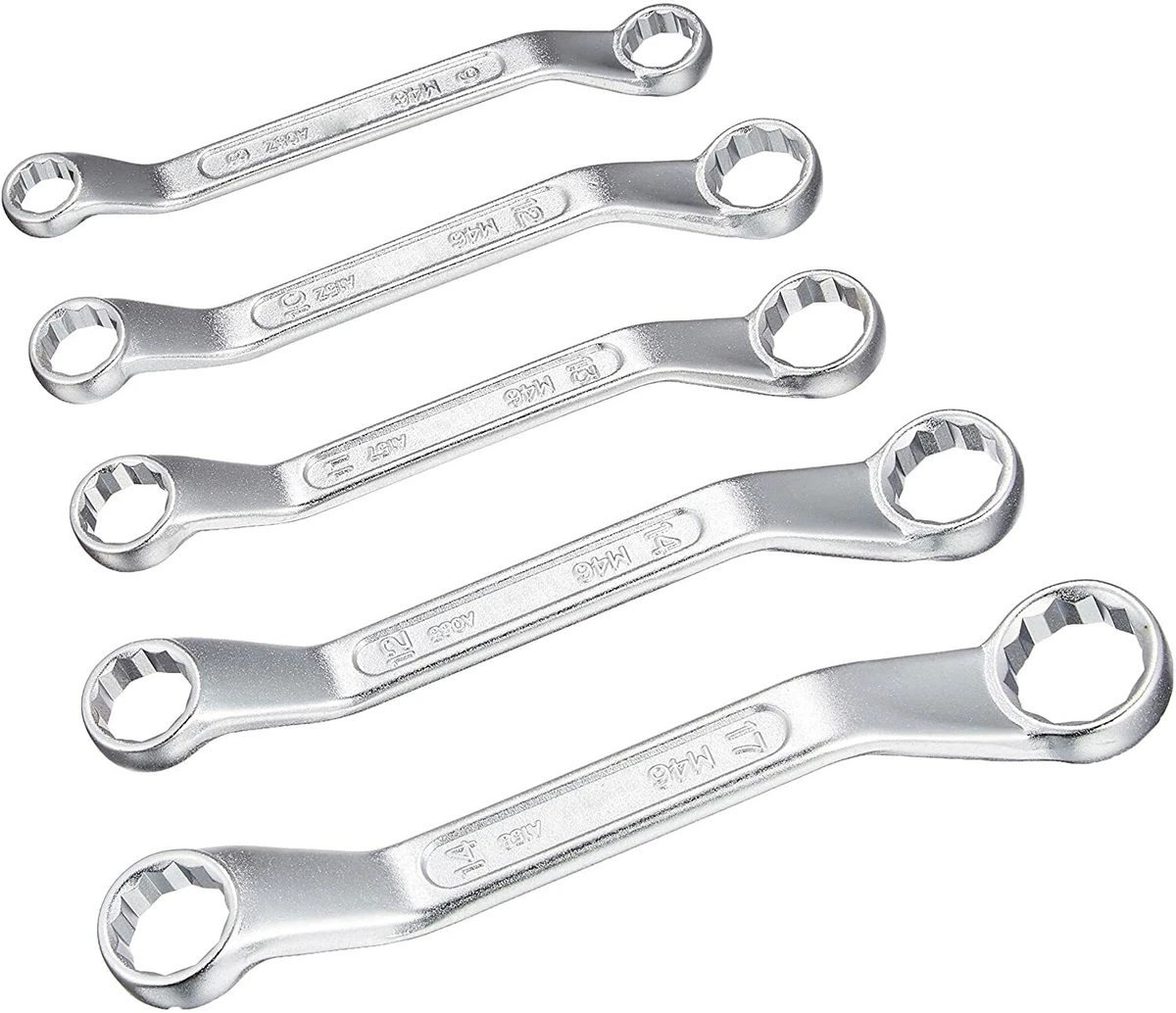 Combination Reach Around Half Moon Wrench 5Piece Set, 54 OFF